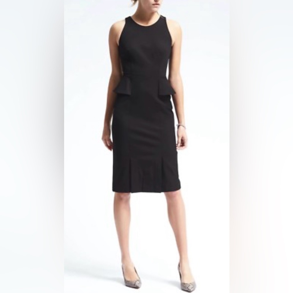 Banana Republic Classic Black Midi Dress